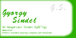 gyorgy sindel business card